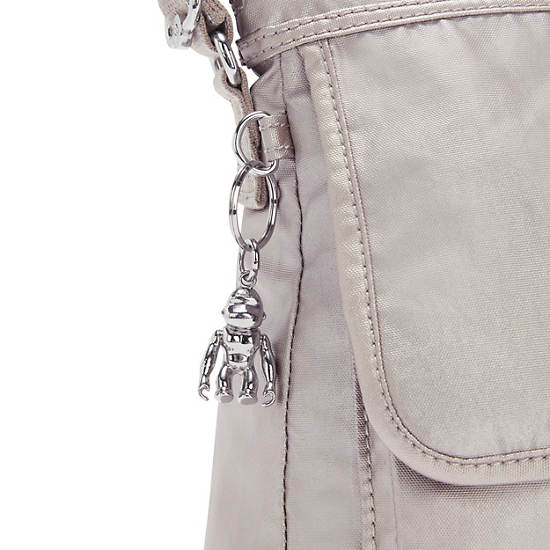 Kipling Aisling Metallic Crossbodytassen Zilver | België 2168FD